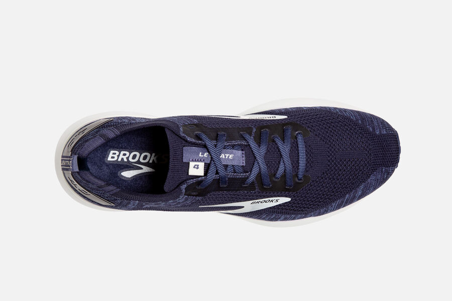 Brooks Israel Levitate 4 Road Running Shoes Mens - Navy/Grey/White - LVD-824651